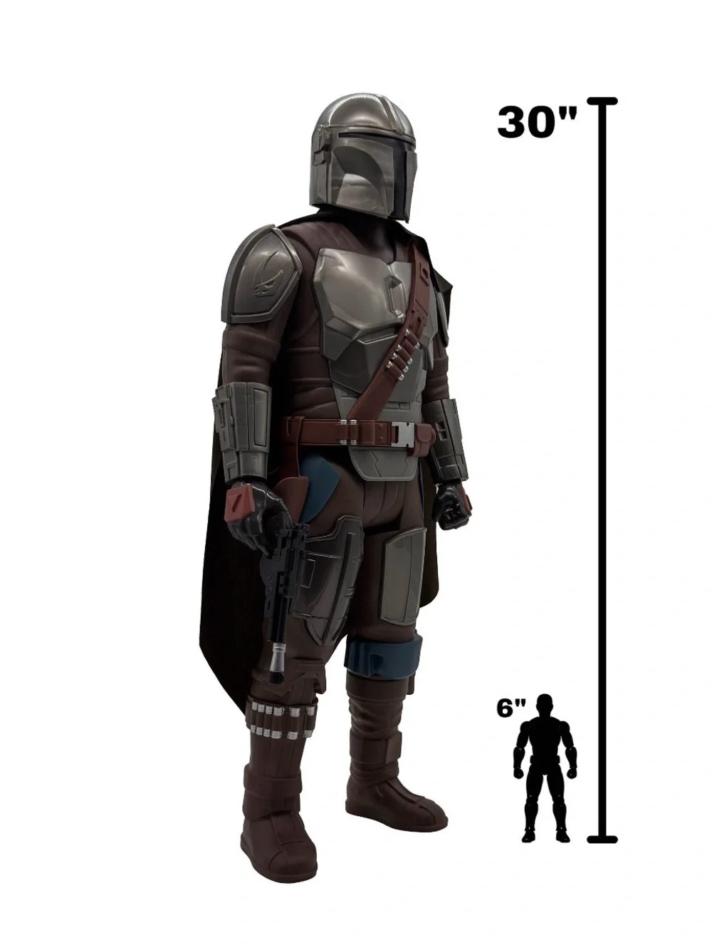 Disney The Mandalorian Action Figure - Silver, Brown & Blue